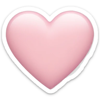 pastel pink heart sticker