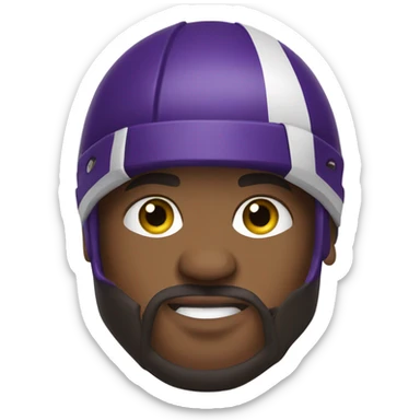 Vikings football player sticker