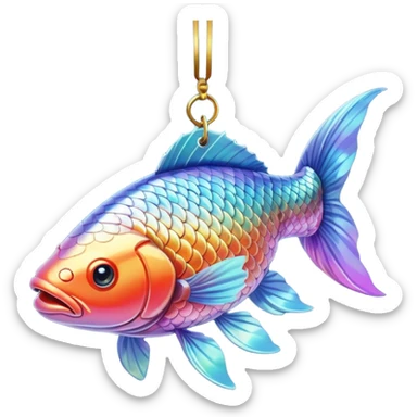 streamer carp hanging sticker