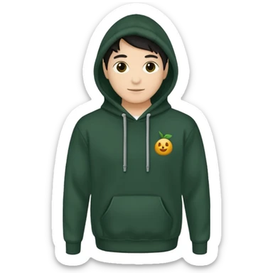 I like the third one that is plain and no person in it I just want a dark forest green plain on the front I want the hoodie no zippeer sticker