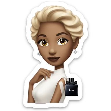 Girl with dior parfüme  sticker