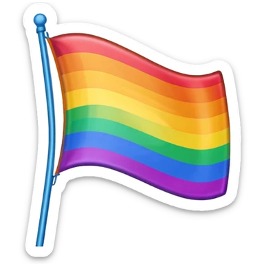 LGBTQ+ Flag cyberpunk sticker