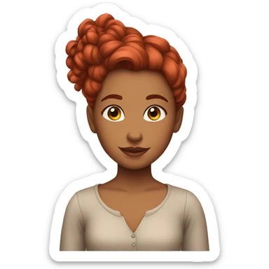 menina ruiva sticker