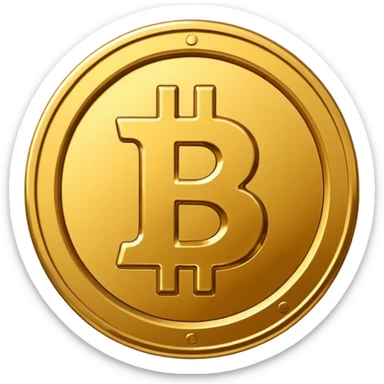 Bitcoin coin emoji smaller to fit WhatsApp  sticker