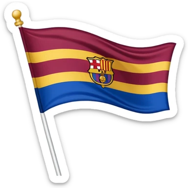 create a barca flag right now sticker