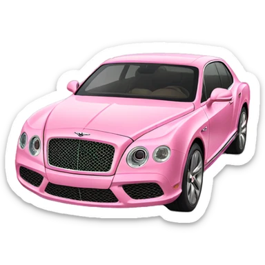 Pink Bentley car sticker