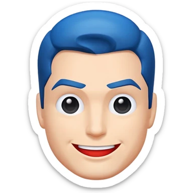 Create the superman emoji sticker