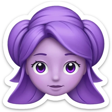 Moño en color lila sticker