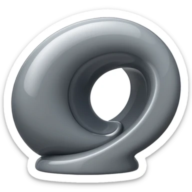 grey swirl slide sticker