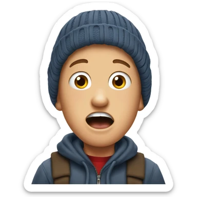 home alone shocked emoji sticker