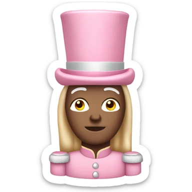 Light pink nutcracker sticker