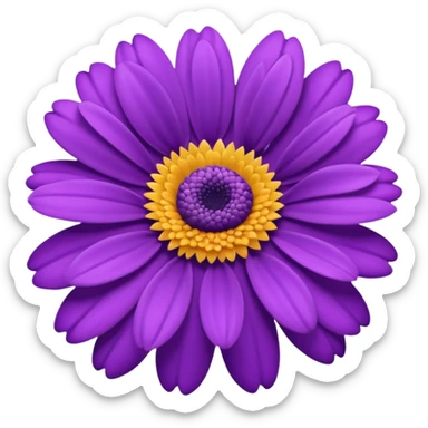 purple daisy-rose-flower-hybrid sticker