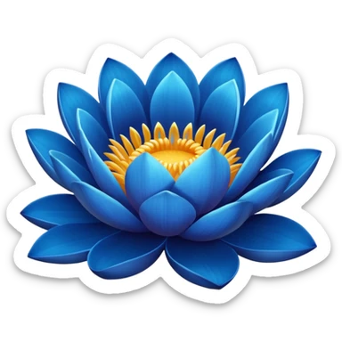 Blue lotus  sticker