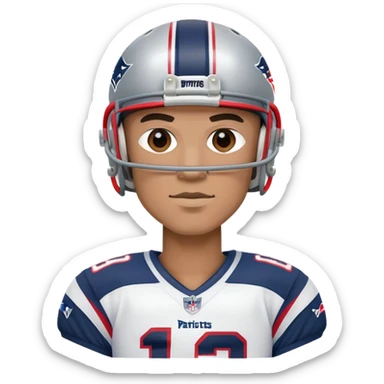 Patriots maye quarterback  sticker