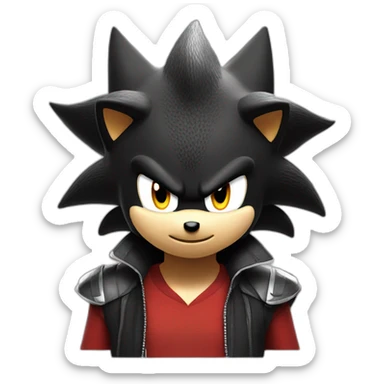 shadow the hedgehog 3d sticker