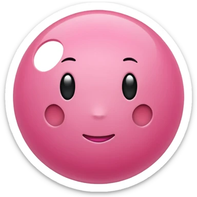 Pink ball sticker