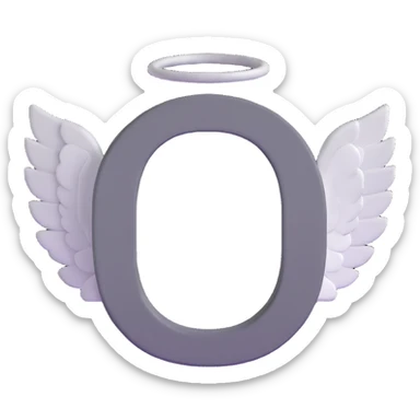 Letter C in multiple different shades of gray from light to dark, 50 shades of gray C, with angel halo sticker