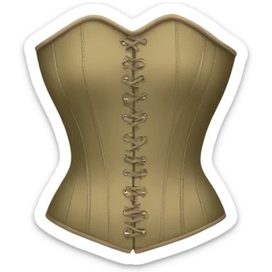 olive beige corset  sticker