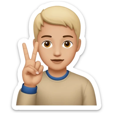 Yvl hand sign sticker