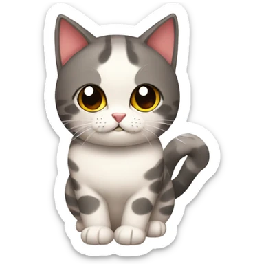 Gato con shushi sticker