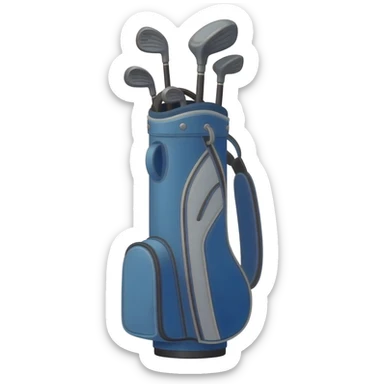 junior golf bag with transparent background sticker