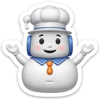Stay puff marshmallow man sticker