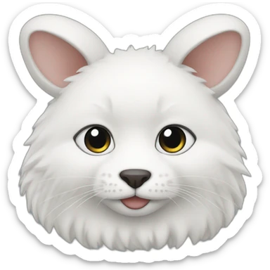 white-color-momonga sticker