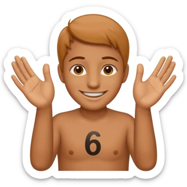 Mixe des emojis 🫴🏽🫳🏽😊6️⃣7️⃣ sticker