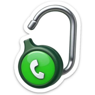 Most minimal possible JBL Clip 4 design, single green object with one darker green spot and small hook, iOS emoji style sticker