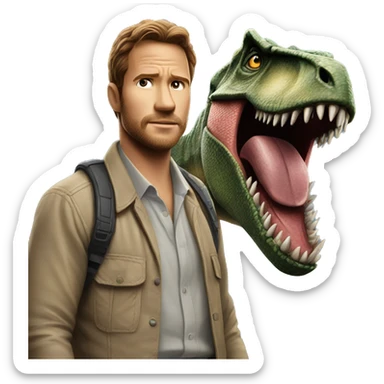 Jurassic world sticker