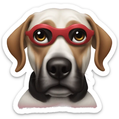 Dogs portraying the my dark beautiful twisted fantasy cover art sticker