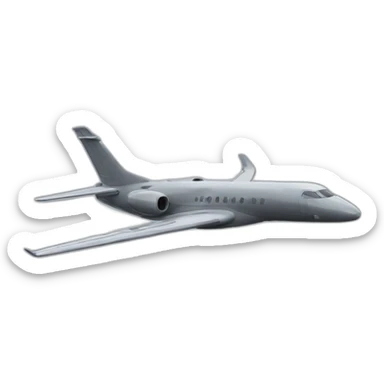 turbulence on the surfaces of jet wing sticker