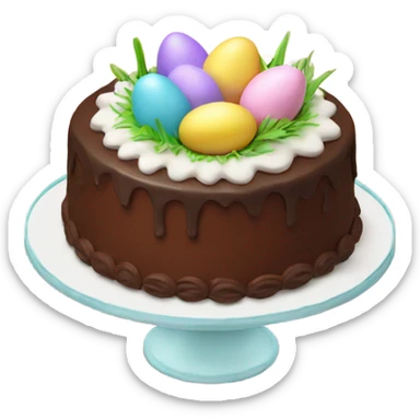 Easter cake sticker