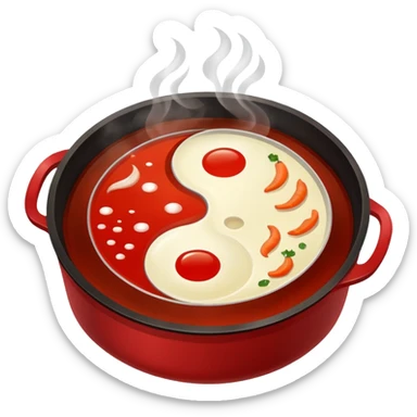 Yin yang hotpot sticker