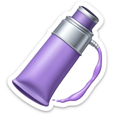 Light purple paint tube sticker