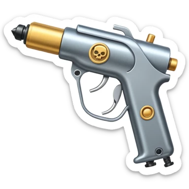 Tattoo gun and needle sticker