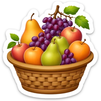 corbeille fruits sticker