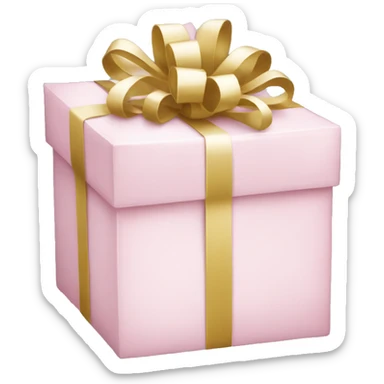 Light pink Christmas gifts under a white Christmas tree  sticker