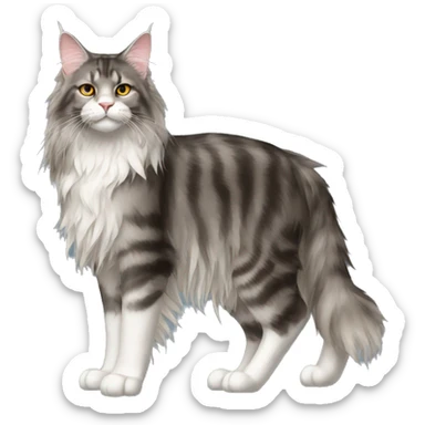Maine Coon Cat Breed Full Body sticker