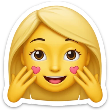 An 😂 with ❤️ in one emoji sticker