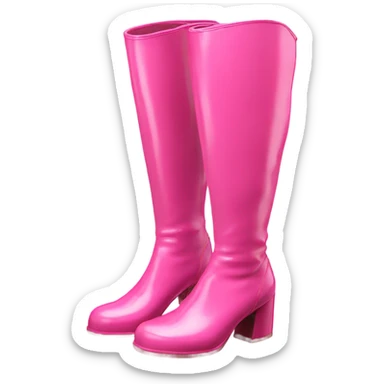Pink Gogo boots sticker