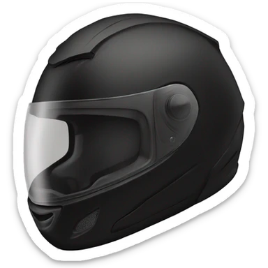 black bike helmet sticker