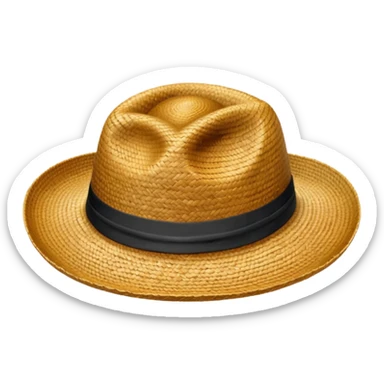 straw hat from one piece sticker