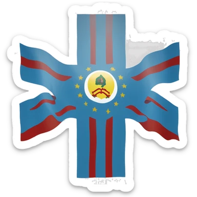 flag of the republic of sakha sticker