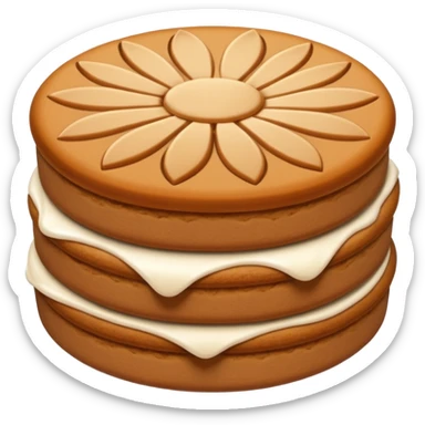 MAKE ME A LOTUS BISCOFF  EMOJI FOR MARKETING ON INSTAGRAM PURPOUSE sticker