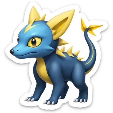  Eel-Manectric-Shinx-Luxray-Electrike-Pokémon-Fakémon-fusion sticker