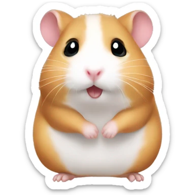 Im just a girl hamster sticker