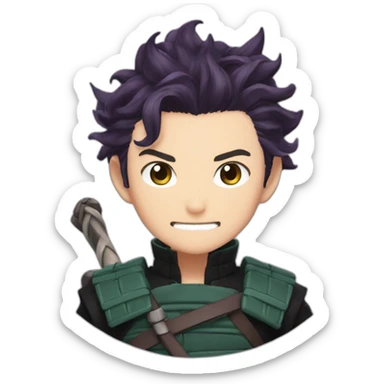 Tanjiro Kamado Demon SLayer sticker