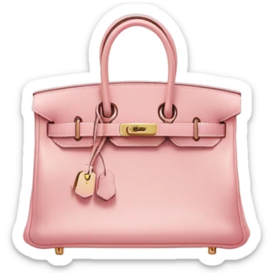 light pink hermes birkin bag  sticker