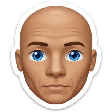 Armando "Pitbull" Pérez with blue eyes sticker